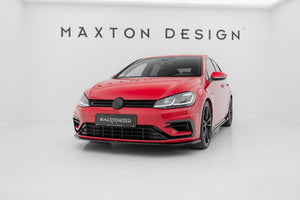 Maxton frontsplitter til Volkswagen Golf R / R-Line Mk7 Facelift – blank sort – billede 1 af 5