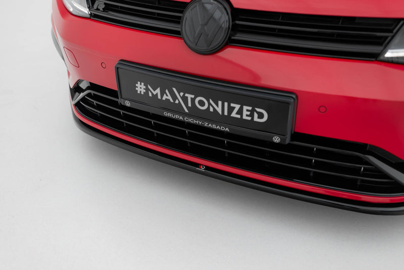 Maxton frontsplitter til Volkswagen Golf R / R-Line Mk7 Facelift – blank sort – billede 3 af 5