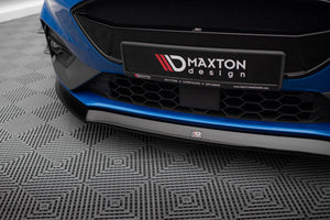 Maxton Front Splitter V.8 Ford Focus St / St-Line Mk4 - Gloss Black