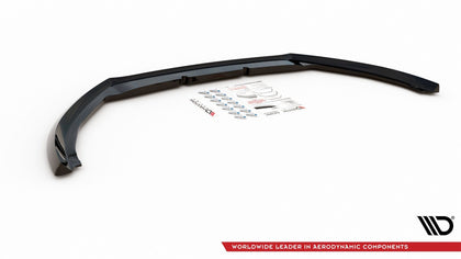 Maxton Front Splitter V.8 Ford Focus St / St-Line Mk4 - Gloss Black