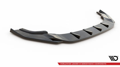 Maxton frontsplitter til Volkswagen Golf R / R-Line Mk7 Facelift – blank sort – billede 3 af 4