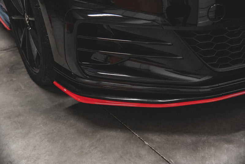 Maxton frontsplitter til Volkswagen Golf Mk7 GTI TCR – blank sort – billede 7 af 12