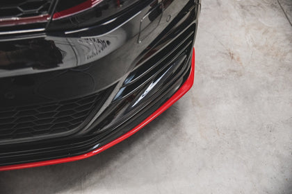 Maxton frontsplitter til Volkswagen Golf Mk7 GTI TCR – blank sort – billede 8 af 12