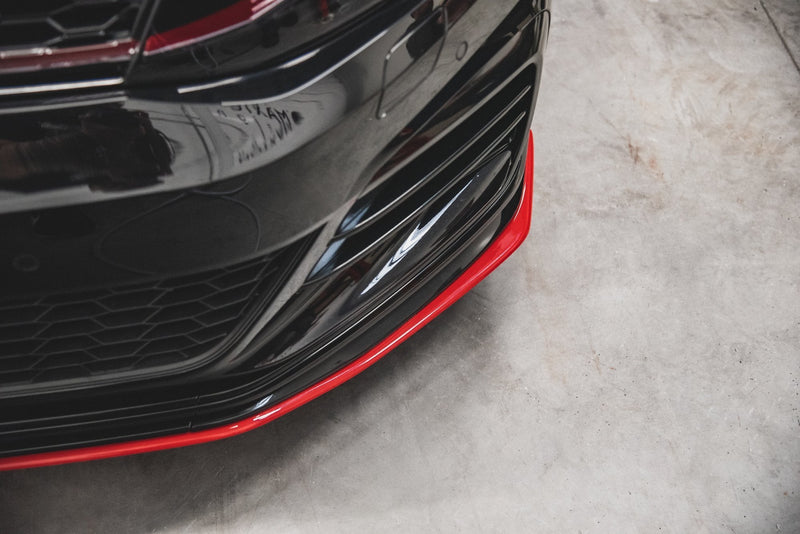 Maxton frontsplitter til Volkswagen Golf Mk7 GTI TCR – blank sort – billede 8 af 12