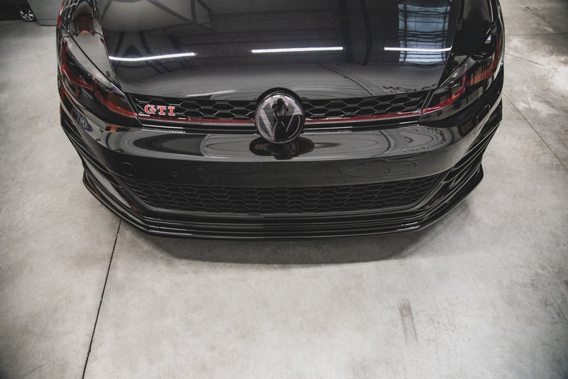 Maxton frontsplitter til Volkswagen Golf Mk7 GTI TCR – blank sort – billede 1 af 12