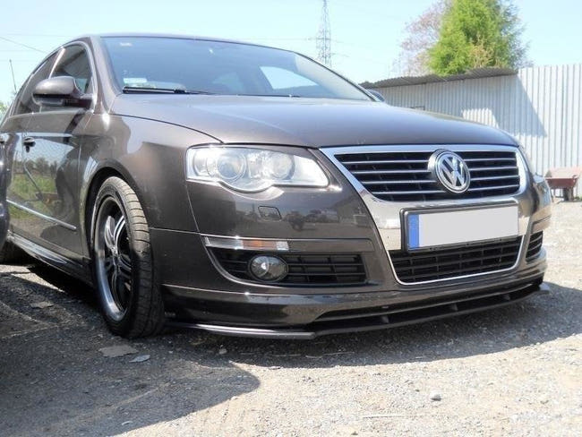 Maxton frontsplitter til Volkswagen Passat B6 Votex – blank sort – billede 1 af 3