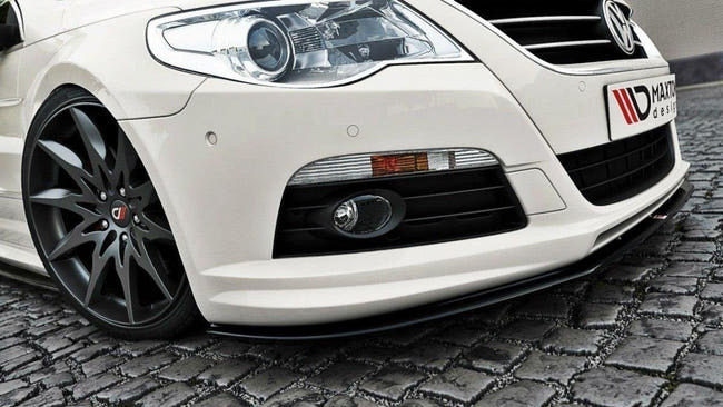 Maxton Front Splitter VW Passat Cc R36 Rline (Preface) - Gloss Black