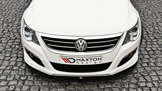 Maxton Front Splitter VW Passat Cc R36 Rline (Preface) - Gloss Black