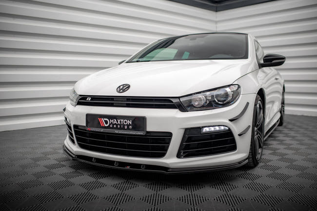 Maxton frontsplitter til Volkswagen Scirocco R – blank sort – billede 1 af 5