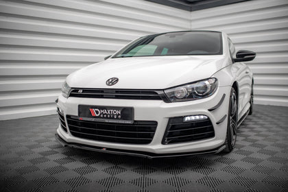 Maxton Front Splitter VW Scirocco R Ver2 - Gloss Black