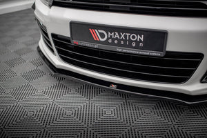 Maxton Front Splitter VW Scirocco R Ver2 - Gloss Black