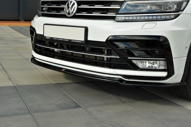 Maxton frontsplitter til Volkswagen Tiguan Mk2 R-Line – blank sort – billede 1 af 6