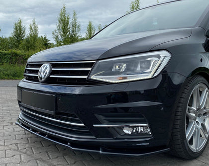 Maxton frontsplitter til Volkswagen Caddy Mk. 4 – blank sort – billede 1 af 6