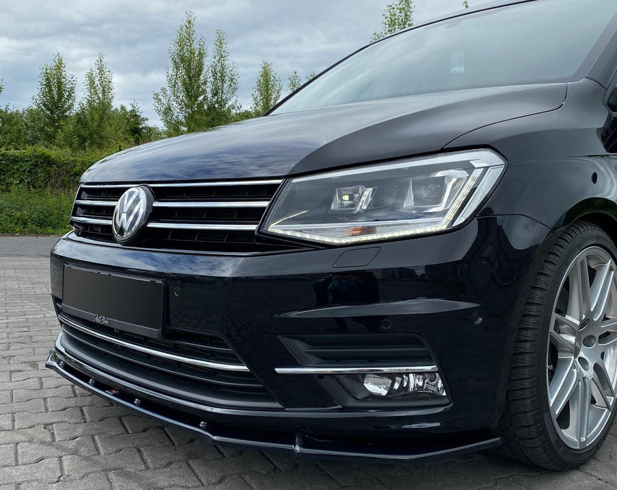 Maxton frontsplitter til Volkswagen Caddy Mk. 4 – blank sort – billede 1 af 6