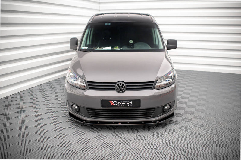 Maxton frontsplitter til Volkswagen Caddy Mk3 Facelift – blank sort – billede 2 af 5