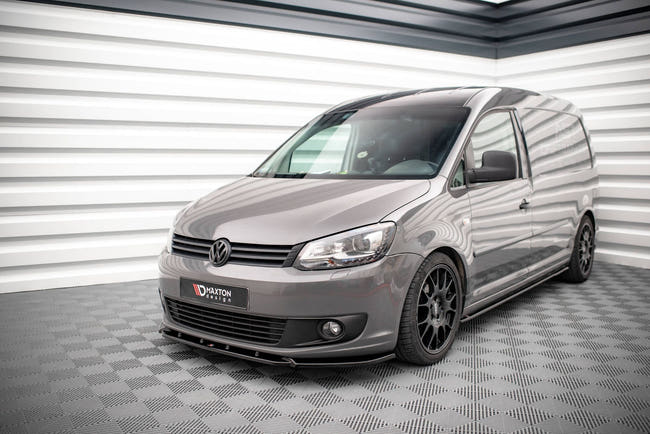 Maxton frontsplitter til Volkswagen Caddy Mk3 Facelift – blank sort – billede 1 af 5
