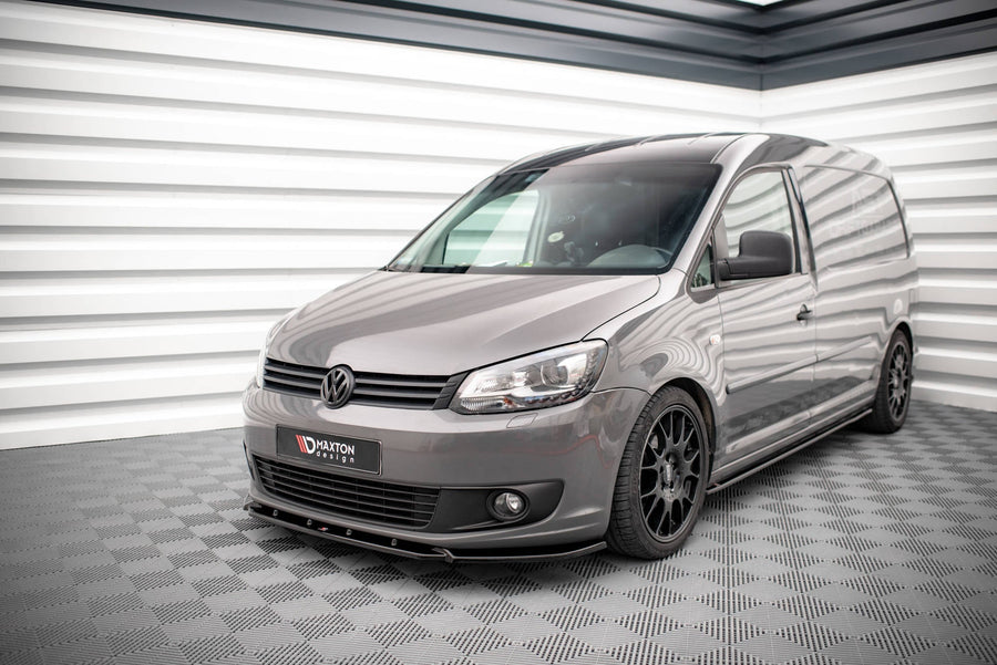 Maxton frontsplitter til Volkswagen Caddy Mk3 Facelift – blank sort – billede 1 af 5