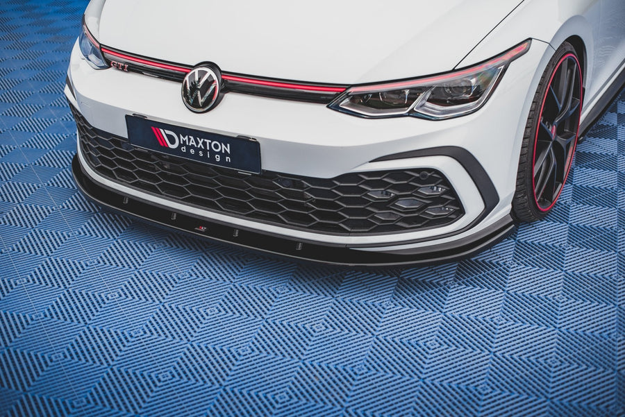 Maxton frontsplitter til Volkswagen Golf GTI / GTE / GTD / R-Line Mk8 – blank sort – billede 1 af 7