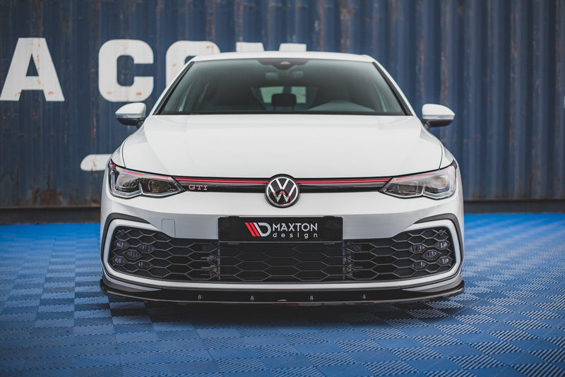 Maxton frontsplitter til Volkswagen Golf GTI / GTE / GTD / R-Line Mk8 – blank sort – billede 2 af 7