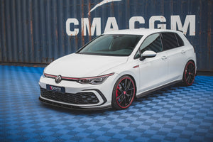 Maxton frontsplitter til Volkswagen Golf GTI / GTE / GTD / R-Line Mk8 – blank sort – billede 4 af 7