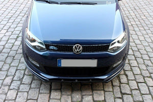 Maxton Front Splitter VW Polo Mkv - Gloss Black