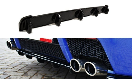 Maxton Central Rear Splitter Alfa Romeo 147 Gta (With Vertical Bars) - Gloss Black