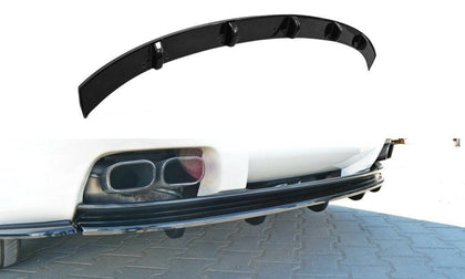 Maxton Central Rear Splitter Alfa Romeo Brera (With Vertical Bars) - Gloss Black