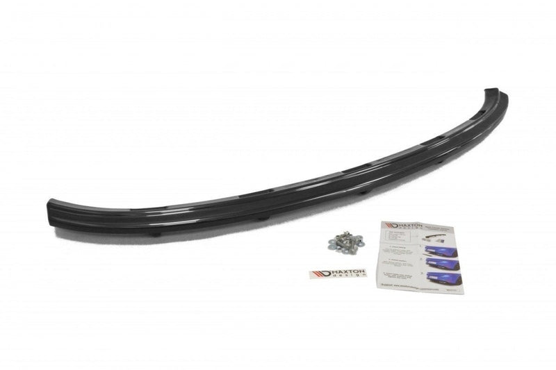 Maxton Central Rear Splitter Alfa Romeo Brera (With Vertical Bars) - Gloss Black