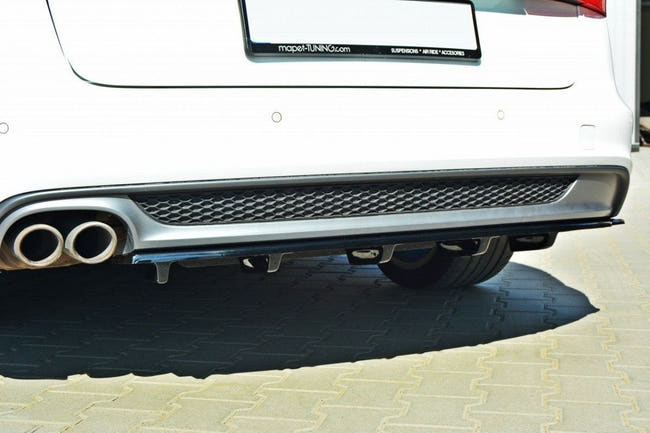 Maxton rear splitter til Audi A6 C7 S-LINE Avant – blank sort – billede 2 af 5