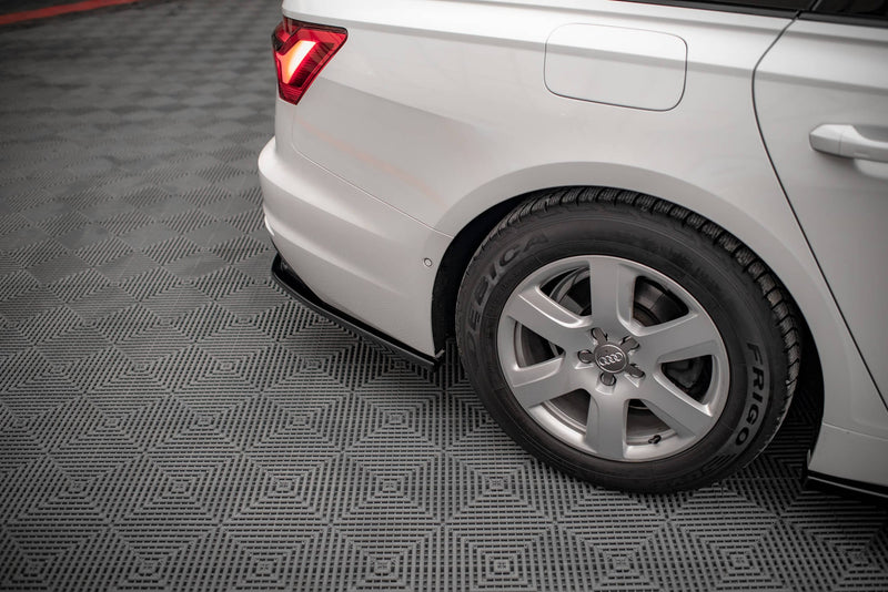 Maxton rear splitter til Audi A6 C8 – blank sort – billede 2 af 5