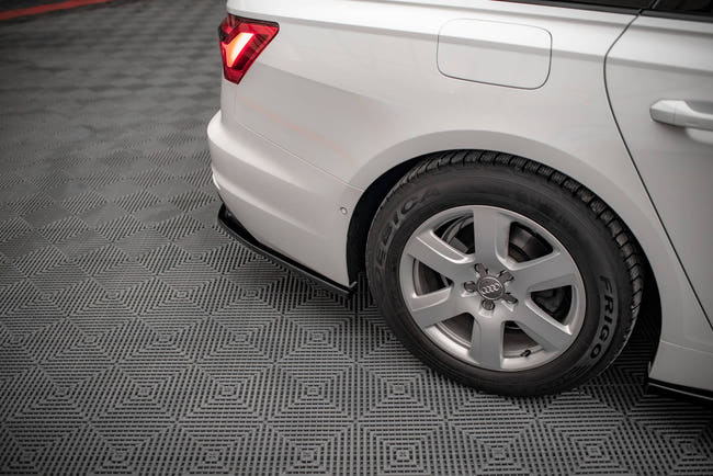 Maxton rear splitter til Audi A6 C8 – blank sort – billede 2 af 5