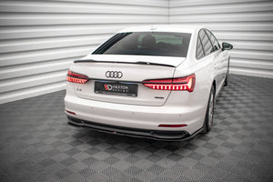 Maxton rear splitter til Audi A6 C8 – blank sort – billede 1 af 5