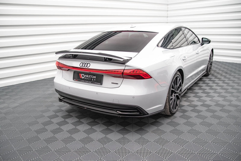 Maxton rear splitter til Audi A7 C8 – blank sort – billede 2 af 4