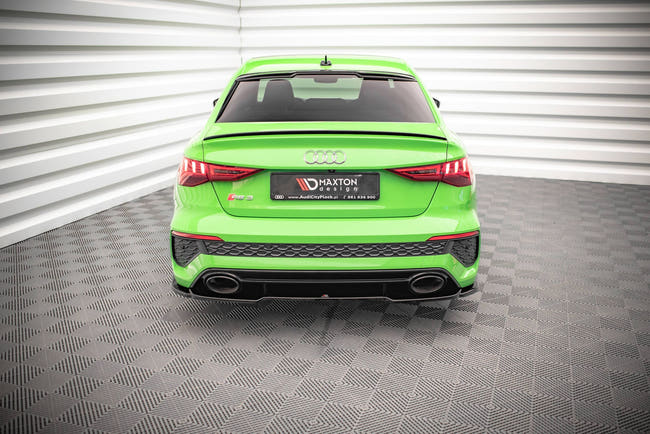 Maxton Central Rear Splitter Audi RS3 Sedan 8Y - Gloss Black