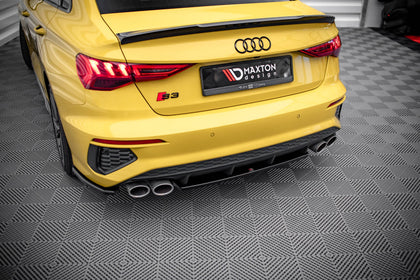 Maxton rear splitter til Audi S3 Sedan 8Y – blank sort – billede 3 af 5