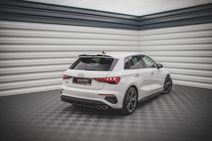 Maxton rear splitter til Audi S3 Sportback 8Y – blank sort – billede 2 af 6