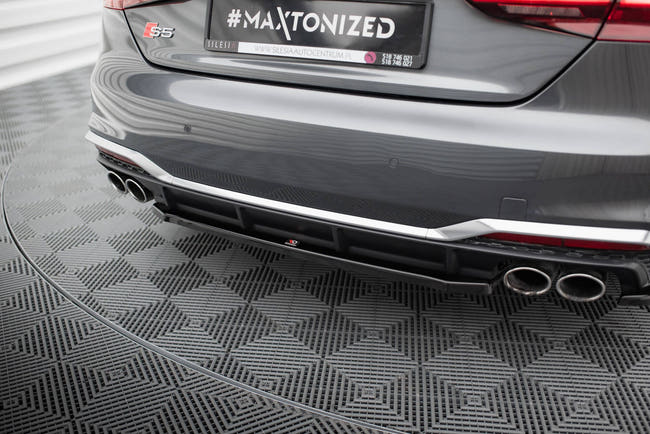 Maxton rear splitter til Audi S5 Sportback / Coupe F5 Facelift – blank sort – billede 2 af 6