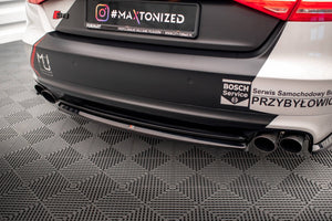 Maxton rear splitter til Audi S8 D4 – blank sort – billede 2 af 5