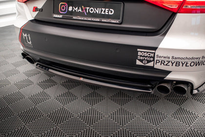 Maxton rear splitter til Audi S8 D4 – blank sort – billede 2 af 5