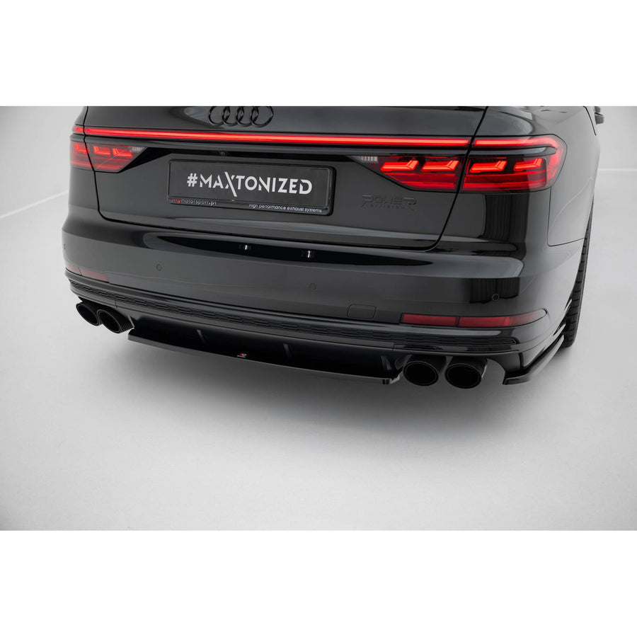 Maxton rear splitter til Audi S8 D5 – blank sort – billede 1 af 6