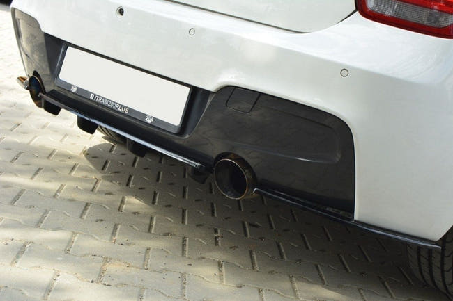 Maxton rear splitter til BMW 1 F20/F21 M-Power (with vertical bars) – blank sort – billede 2 af 5
