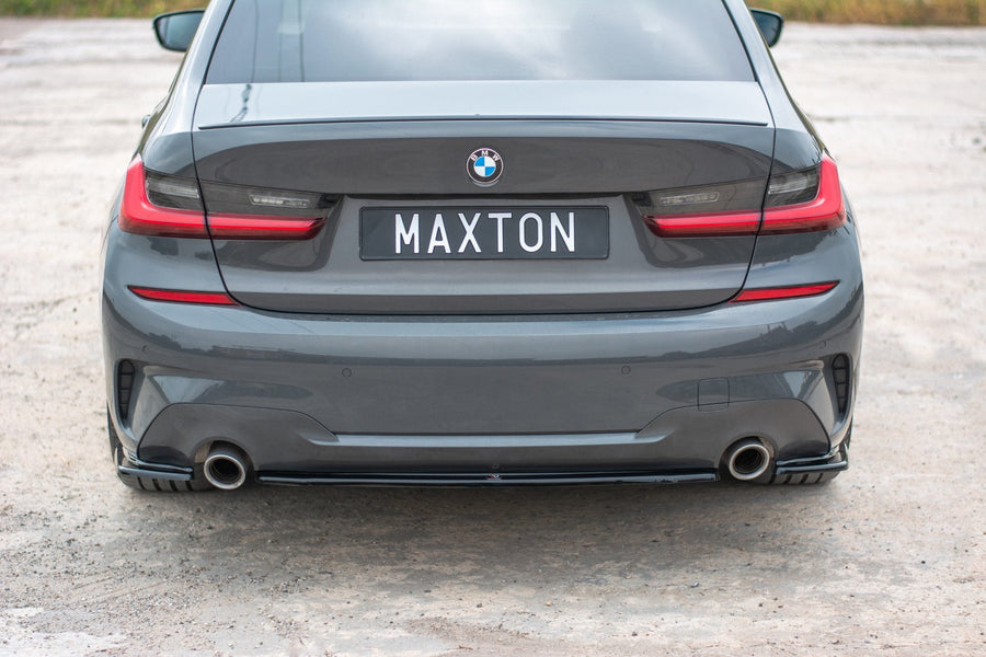 Maxton rear splitter til BMW 3 G20 M-pack – blank sort – billede 1 af 5