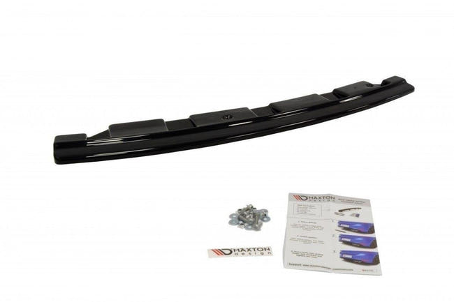 Maxton rear splitter til BMW 5 M-Pack Sedan/Touring F10/F11 - without vertical bars (fits two double Exhaust ends) – blank sort – billede 2 af 2