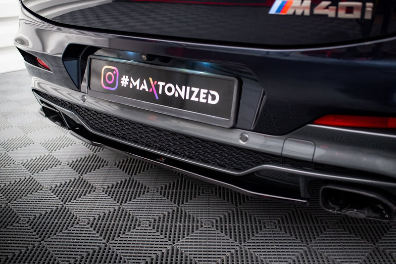 Maxton rear splitter til BMW X4 M40i G02 – blank sort – billede 1 af 5