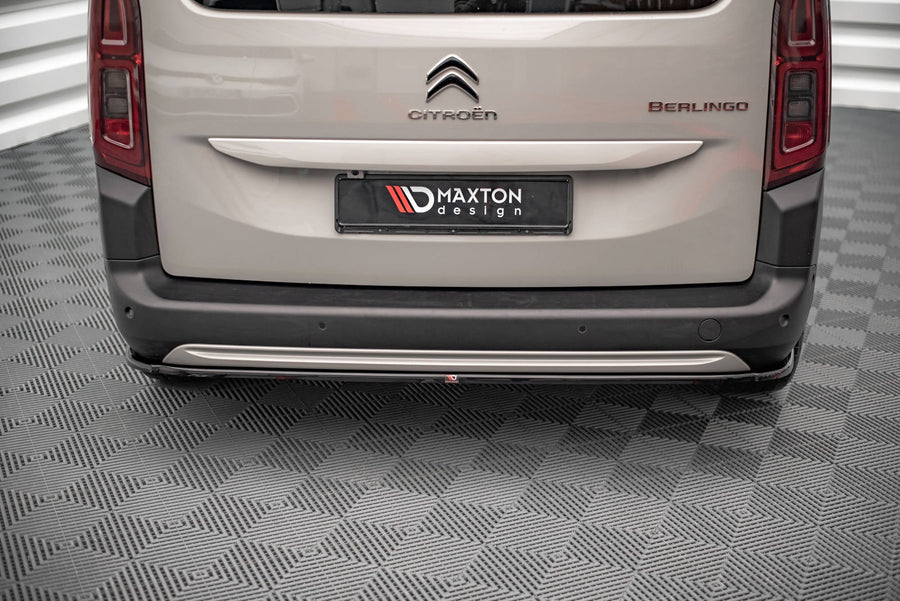 Maxton rear splitter til Citroen Berlingo Mk3 – blank sort – billede 1 af 5