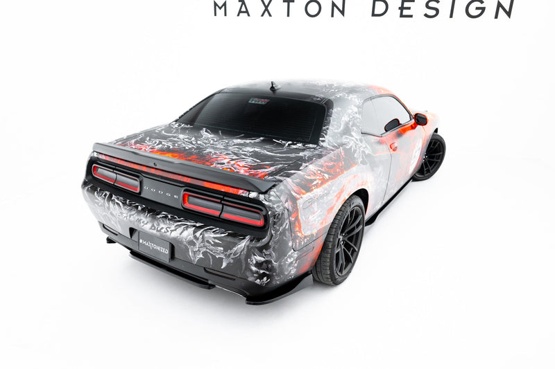 Maxton rear splitter til Dodge Challenger GT Mk3 Facelift – blank sort – billede 2 af 6