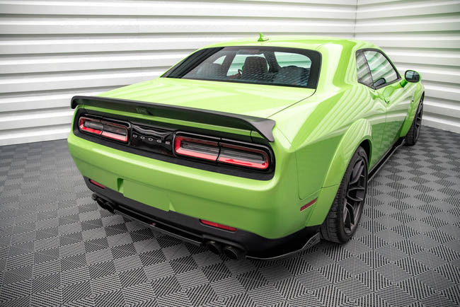 Maxton Central Rear Splitter For Dodge Challenger Srt Demon Mk3 - Gloss Black