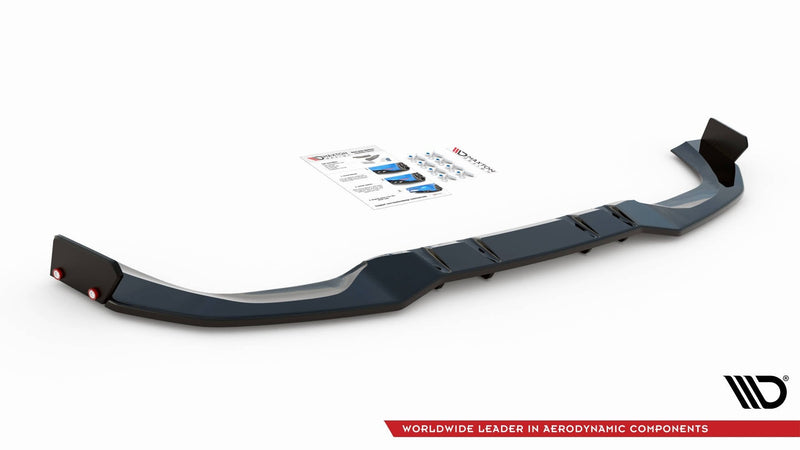 Maxton rear splitter til Mercedes-AMG A 45 S Aero Pack W177 – blank sort – billede 3 af 5
