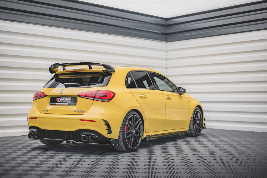 Maxton rear splitter til Mercedes-AMG A 45 S Aero Pack W177 – blank sort – billede 1 af 5