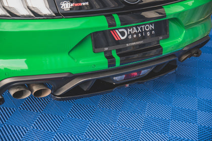 Maxton rear splitter til Ford Mustang GT Mk6 Facelift – blank sort – billede 4 af 6